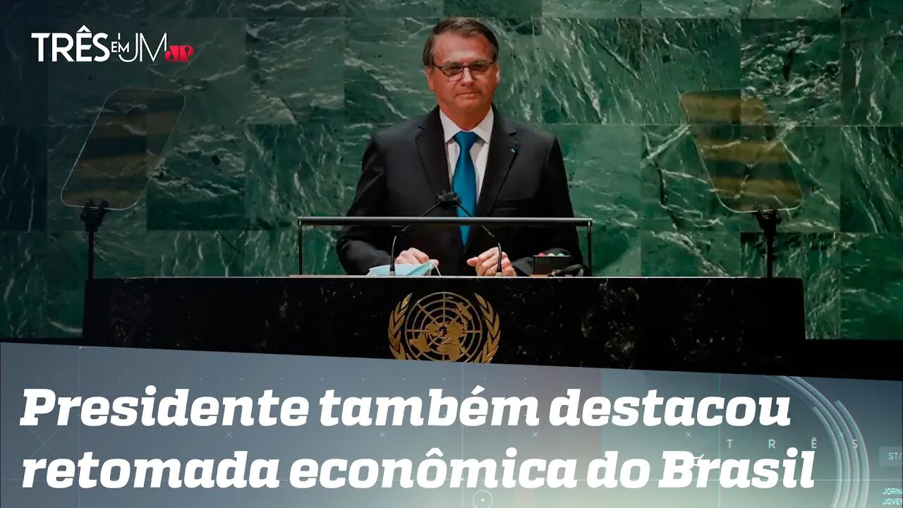 Bolsonaro exalta combate à corrupção em discurso na ONU