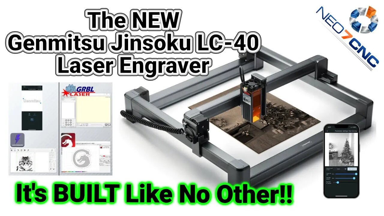 The NEW Genmitsu Jinsoku LC-40 laser engraver from SainSmart - It's built like no other!