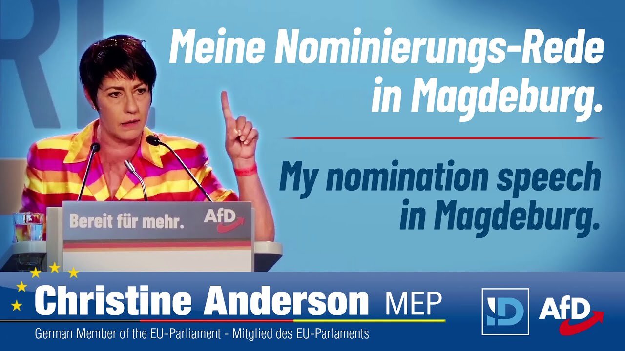 Meine Nominierungsrede auf dem AfD-Parteitag in Magdeburg@Christine Anderson, MdEP