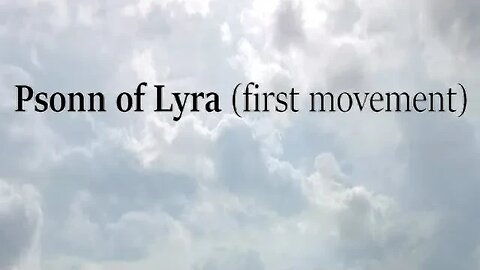 PSONN OF LYRA | first movement