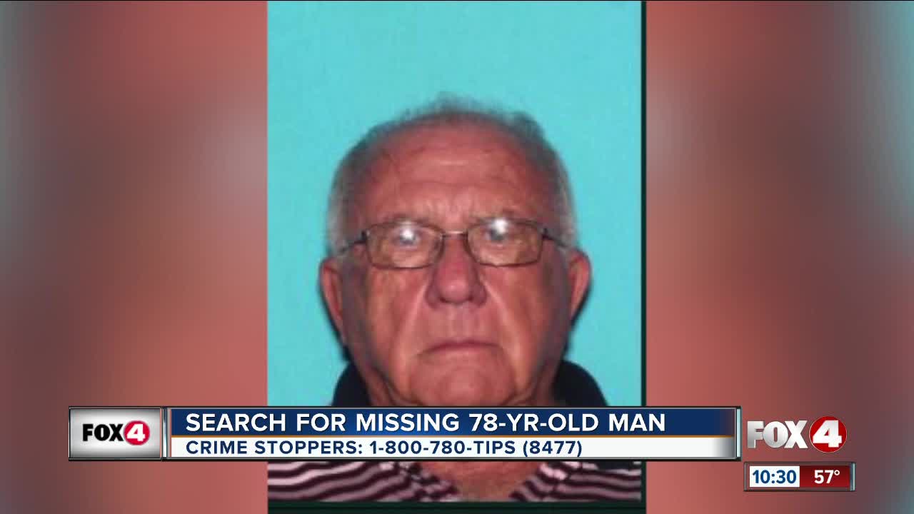 Search for missing 78-year-old man continues