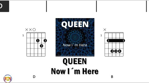 QUEEN Now I´m Here - FCN Guitar Chords & Lyrics HD