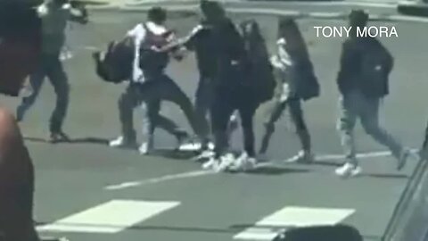 Brawl near South Bay high school caught on camera