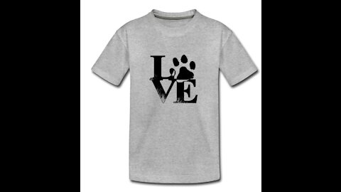 Cute Dog Snuggling With Her Mom - Love Dog Paw Print T-Shirt