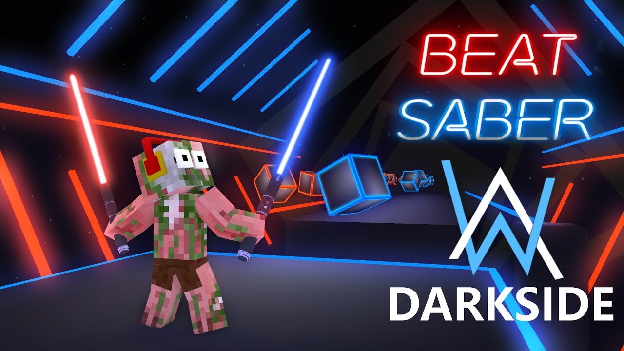 Monster School : Beat Saber Challenge + Alan Walker Darkside - Minecraft Animation