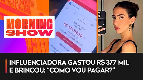 Gabi Brandt mostra fatura do cartão de crédito no Instagram