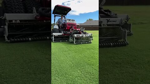 Reel Mowing Overgrown Grass