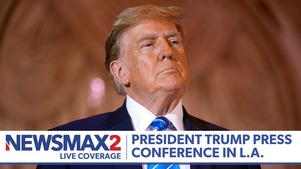 LIVE: President Donald Trump Press Conference in Los Angeles | NEWSMAX2