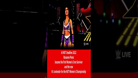 NXT Deadline 2022 The First Women's Iron Survivor was Crowned