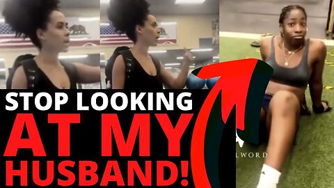 ANGRY Wife Tells Random Woman To Stop Looking At Her HUSBAND At Public Gym _ The Coffee Pod