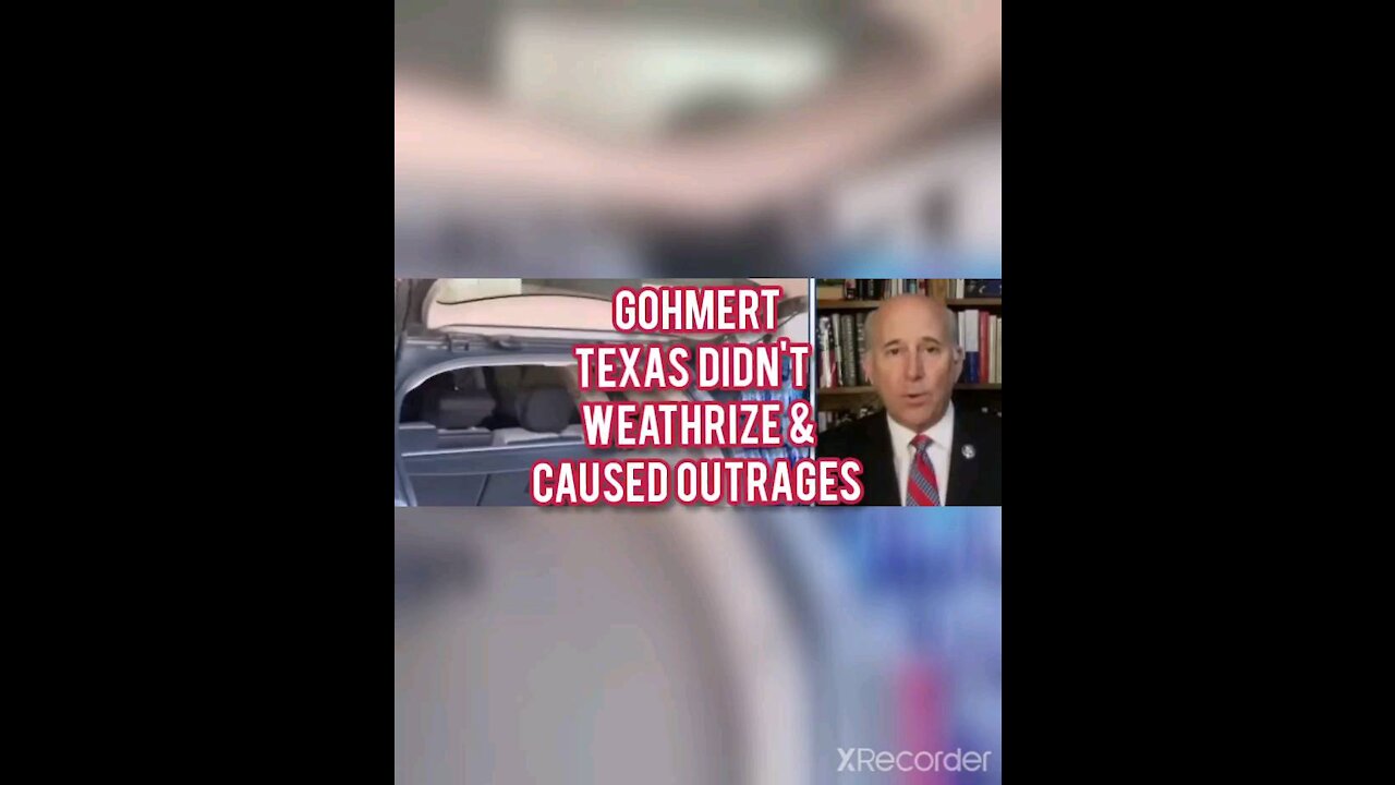 GOHMERT TEXAS DIDN'T WEATHERIZE