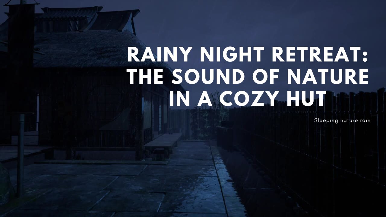 Rainy Night Retreat: The Sound of Nature in a Cozy Hut | Sleeping nature rain