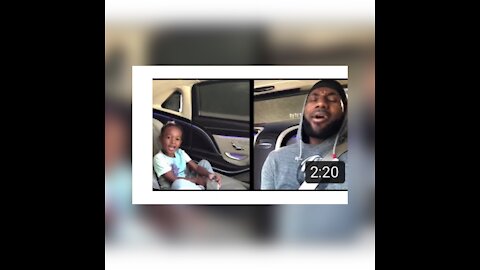 Lebron James and Zhuri James enjoying frozen soundtrack Daddy Daughter time