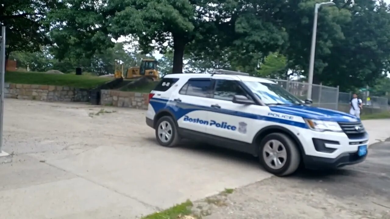 construction work has started back up at Malcolm X Park in Roxbury