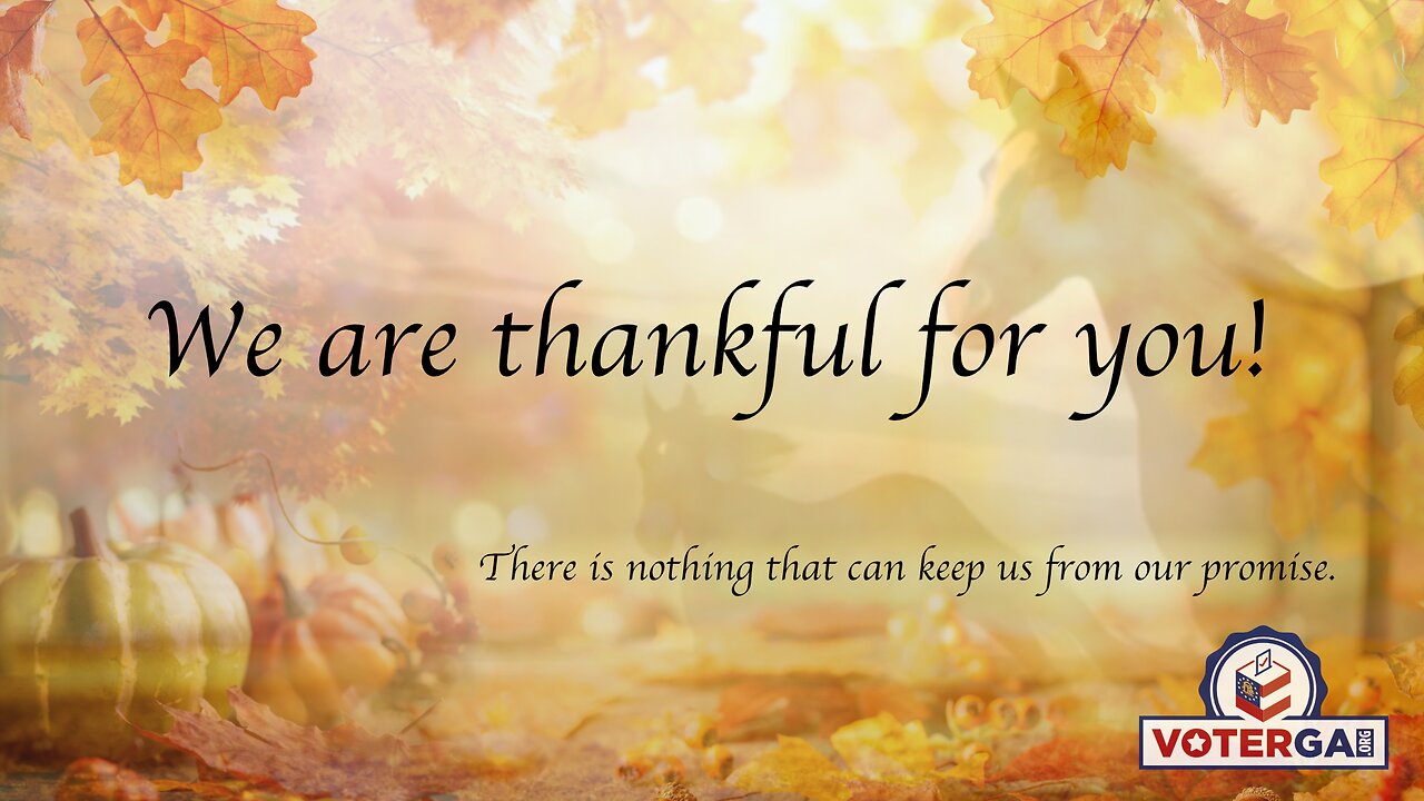 We are thankful for your accomplishments!