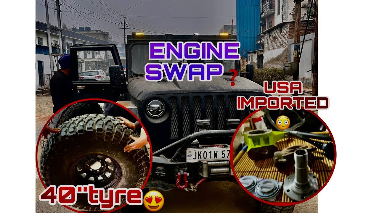 THAR KA ENGINE SWAP KARDIYA❓||DANA 70 UPGRADE 😍