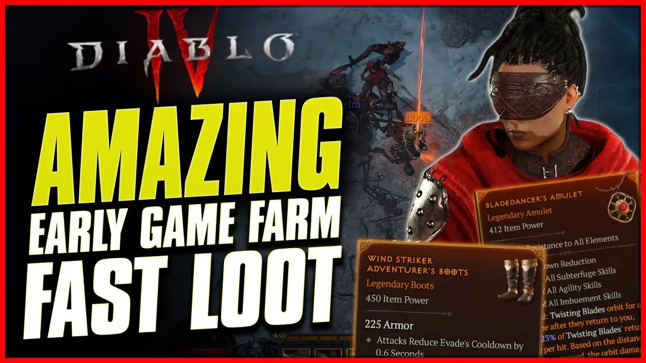 Diablo 4 - Amazing Early Game Loot Cave Farm!!