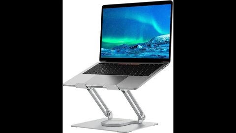 Soundance Adjustable Laptop Stand with 360° Rotating Heavy Base