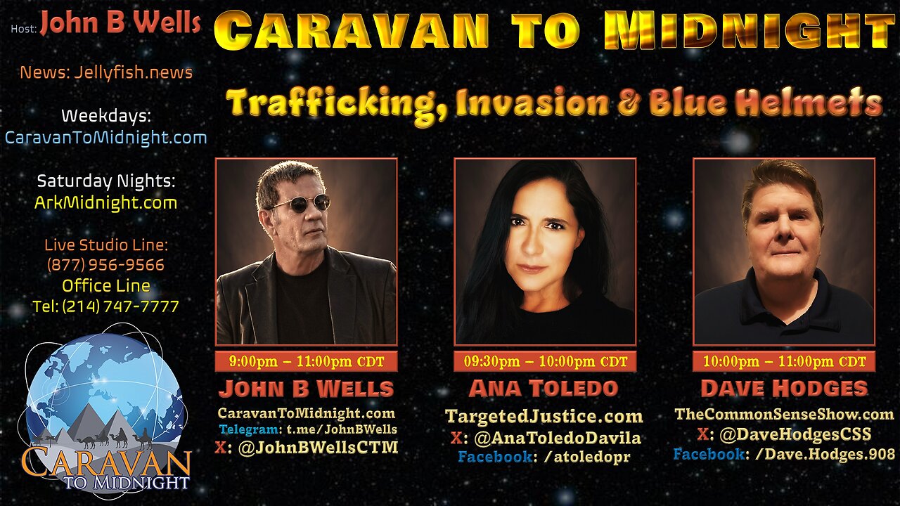 Trafficking, Invasion & Blue Helmets - John B Wells LIVE