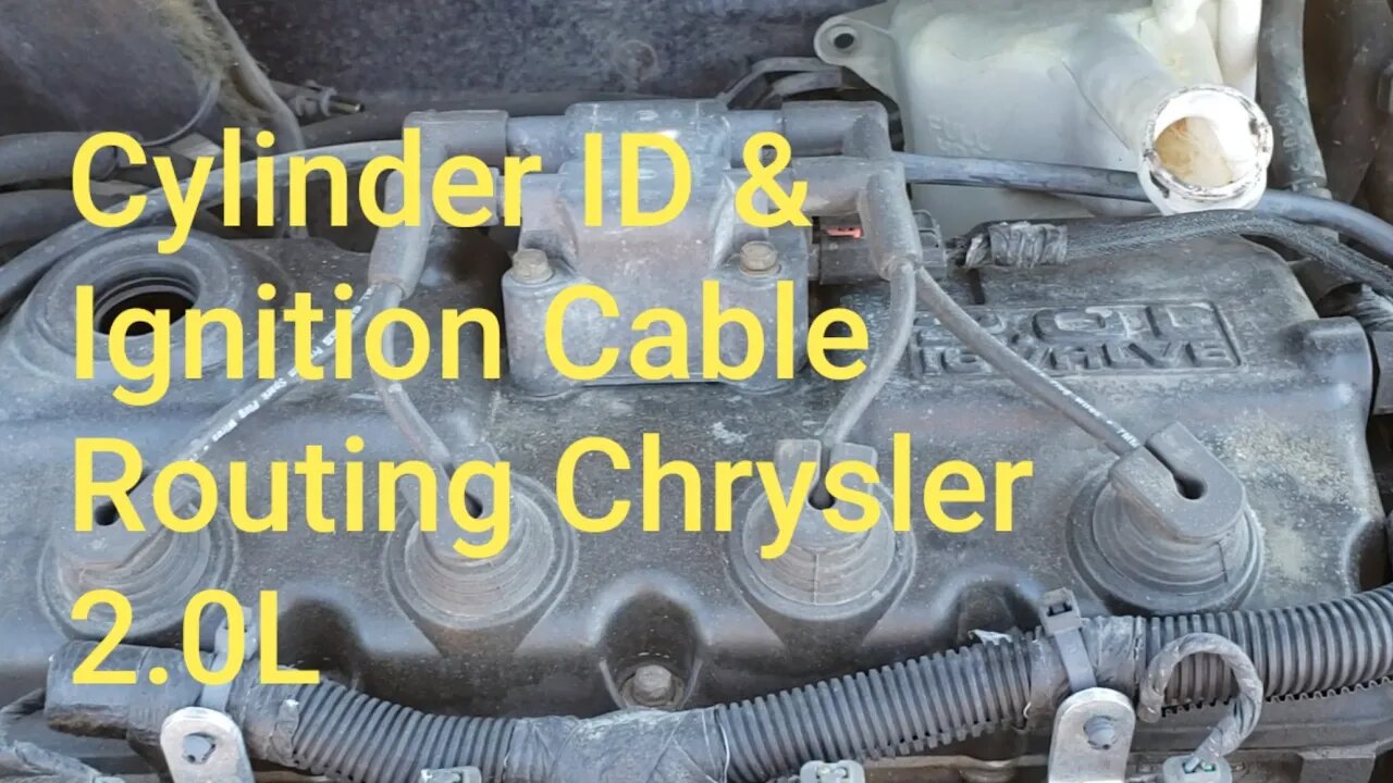 Cylinder Identification and Ignition Cable Routing Chrysler 2.0L