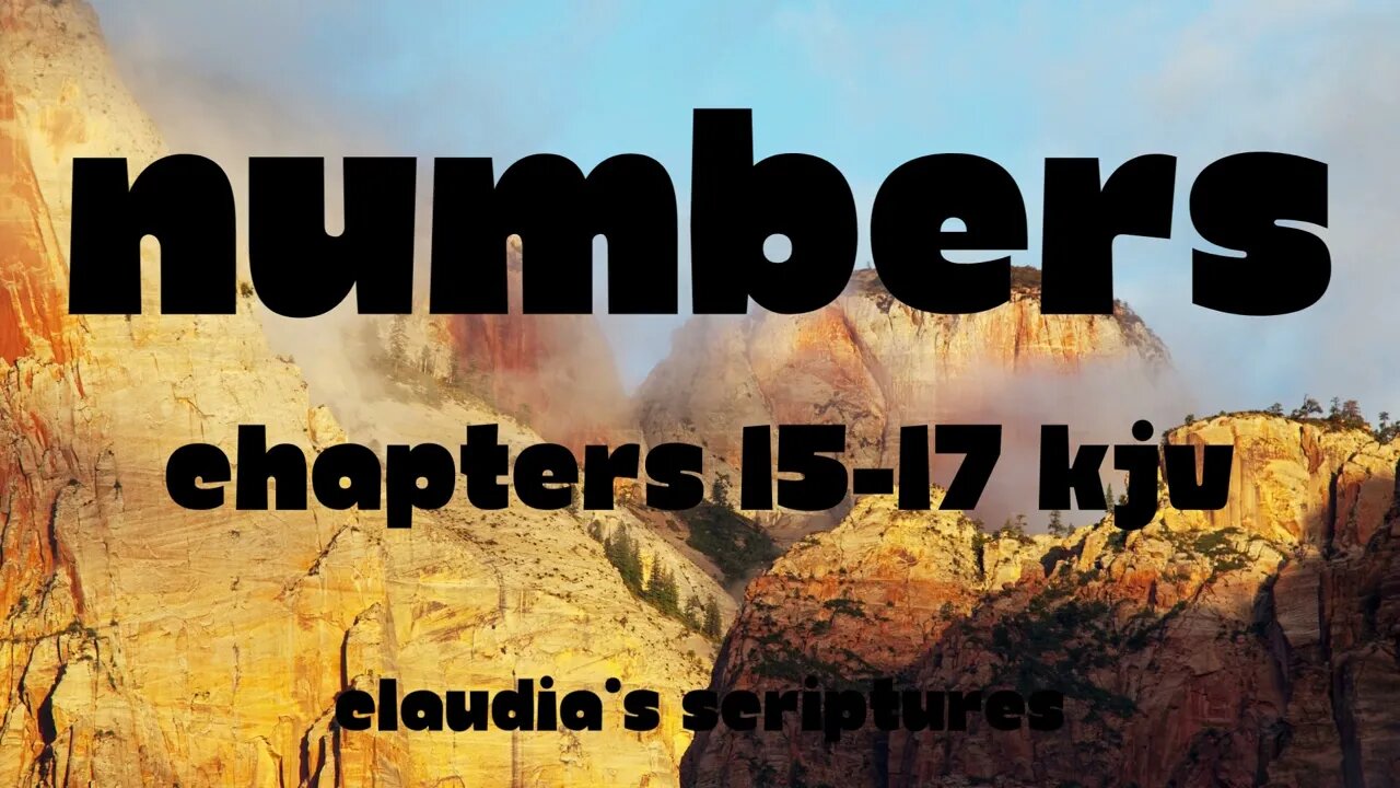 The Bible Series Bible Book Numbers Chapters 15-17 Audio