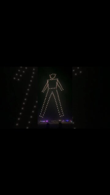 Burning Man of Drones #drone #playa #burn