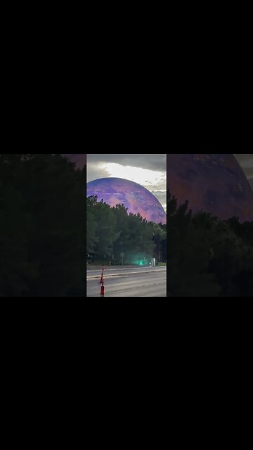 SPHERE: LARGEST LED DISPLAY #exosphere #spherevegas #ledlights #displaylight #u2 #bono