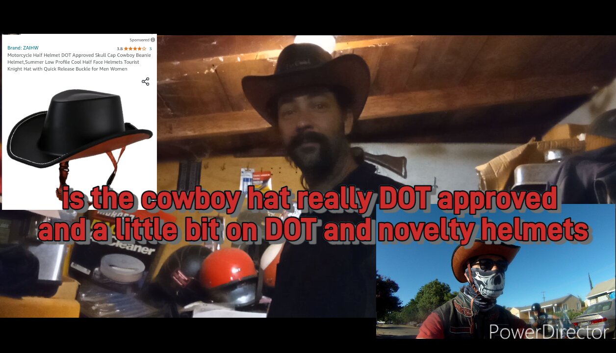 Is the cowboy hat really DOT approved and a little bit on DOT and novelty helmets