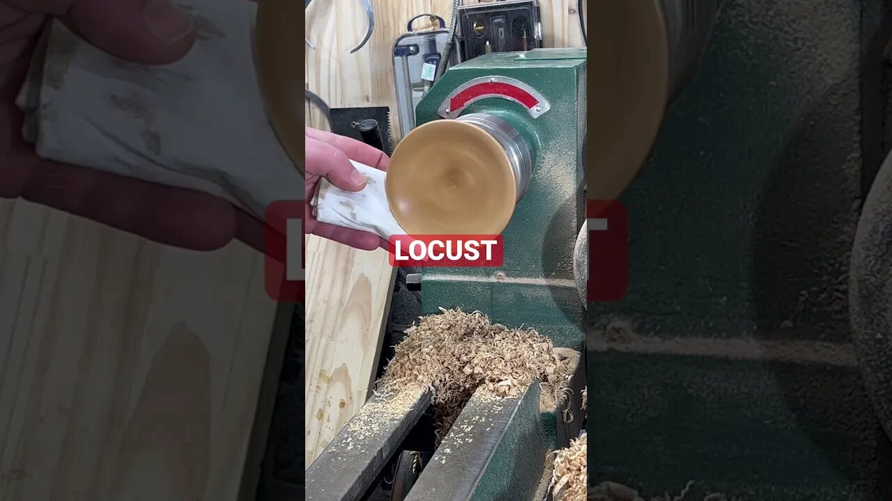 Locust saucer 4 inches round. Food safe. #cjswoodworks #Locust #woodturning