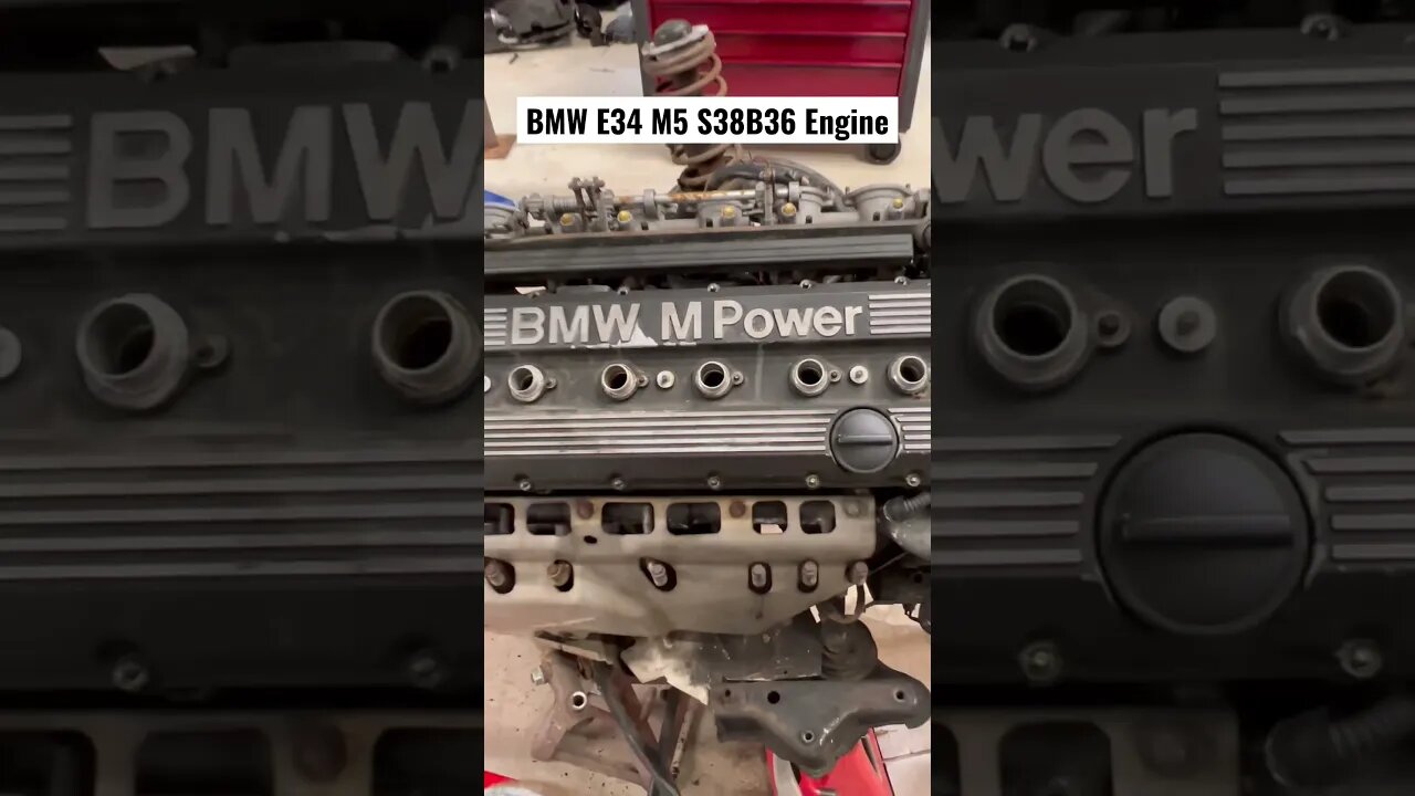 BMW E34 M5 S38B36 Engine #bmw #diy #cars #bmwm5 #restoration #bmwe34 #automotive #engine #mechanic