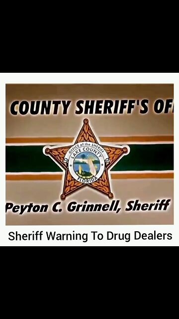Sheriff Warns Drug Dealers