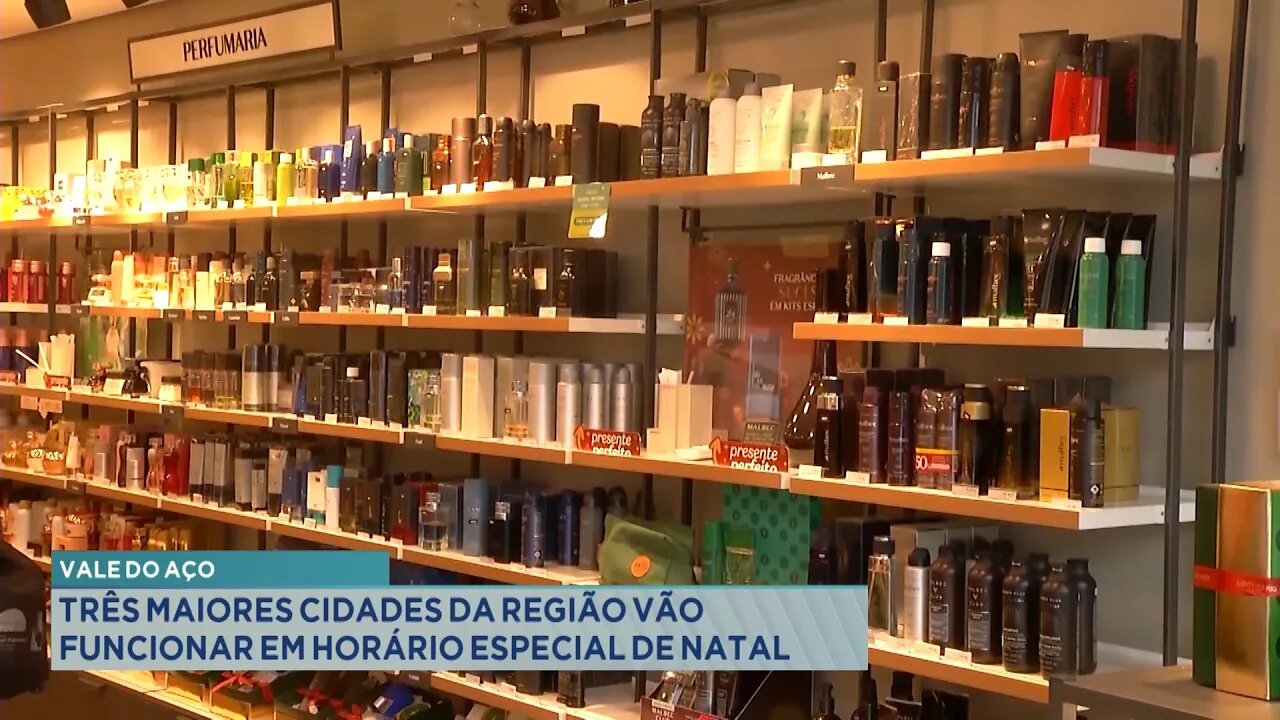 Vale do Aço: Três Maiores Cidades da Região vão Funcionar em Horário Especial de Natal.