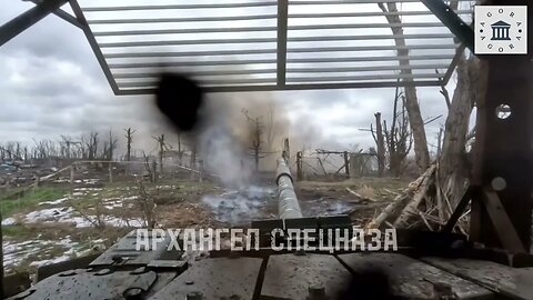 T-72B3 tank withstanding a direct frontal hit at Marinka, Donetsk - Tank PoV