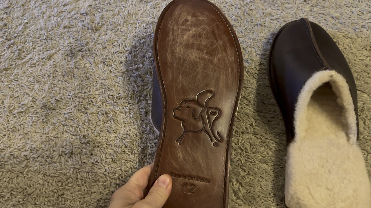 Saddleback Leather slippers, less slippery