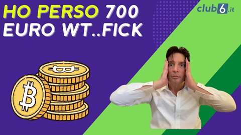 Ho PERSO 700 EURO FACENDO TRADING CON LE CRIPTOVALUTE IL BITCOIN SCENDERA` A 12 000 DOLLARI ?