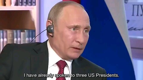 Vladimir Putin talks about the people who really control our politicians. deep state.