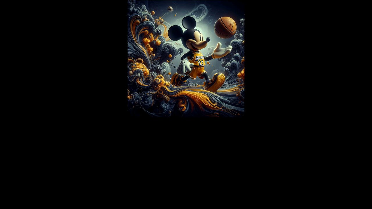 AI Generated Mickey Mouse in Lakers uniform #ai #aigenerated #shortvideo #aivideoart #chatgpt