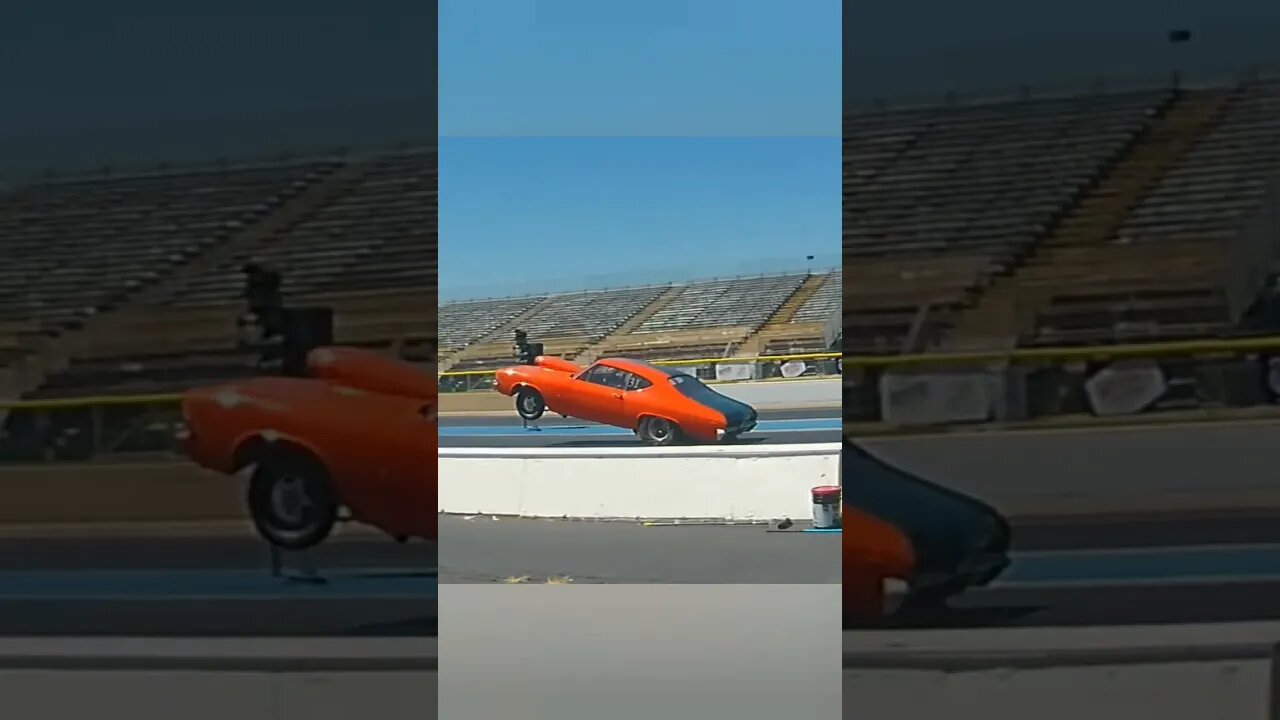 Mr Hipster 69 Chevelle gets the front wheels up high!