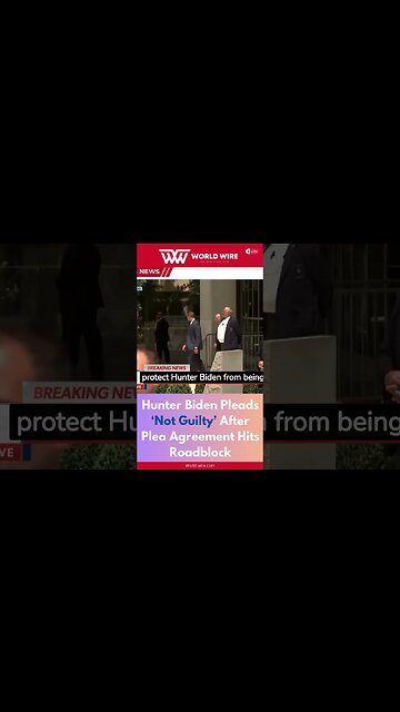 Hunter Biden Pleads ‘Not Guilty’ After Plea Agreement Hits Roadblock-World-Wire #shorts