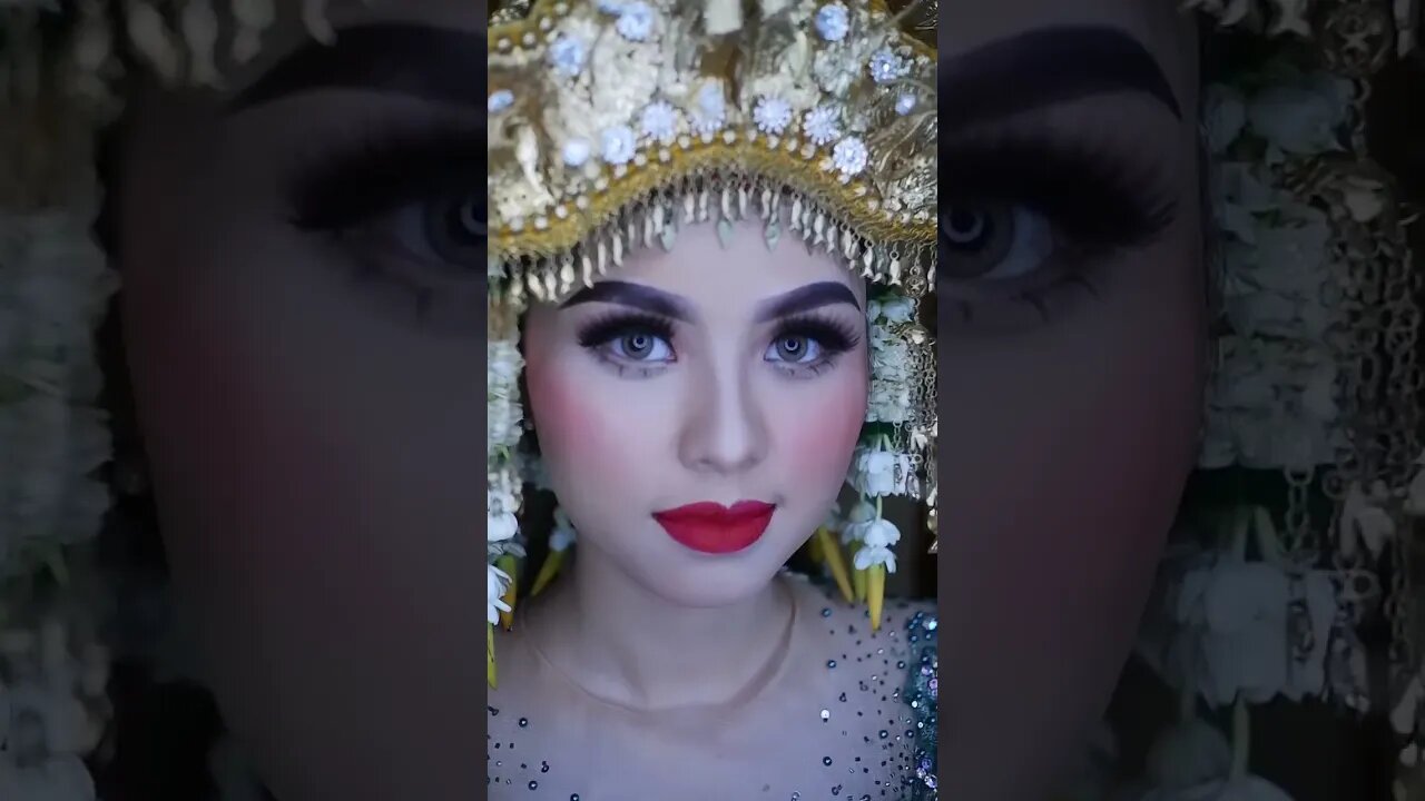 Mirip Barbie ! Pengantin Pakaian Adat Palembang - Sumatera Selatan #shortvideo #shorts #short