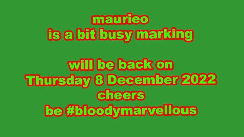 maurieo is a bit busy MARKING MARKING MARKING