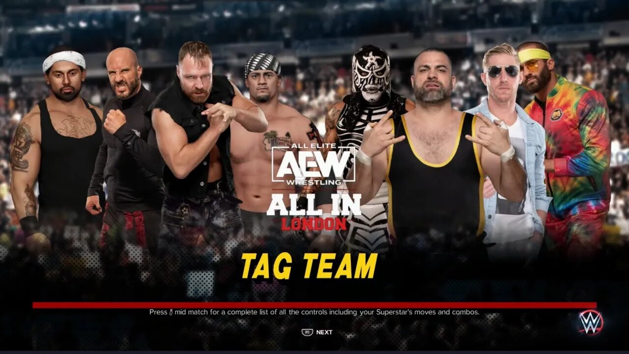 AEW All In 2023 Kingston, Cassidy, Best Friends, & Penta vs Blackpool Combat Club, Santana, & Ortiz