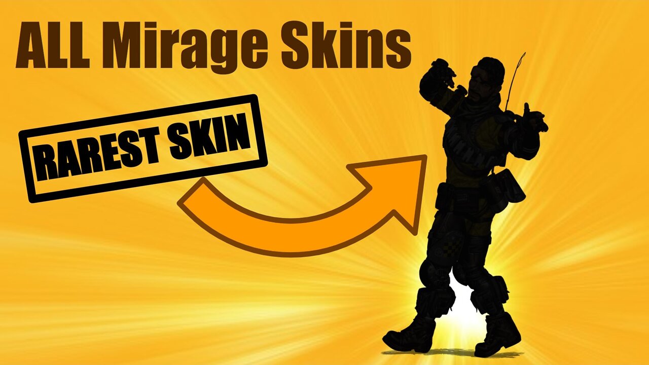 All Mirage Skins Apex Legends - Rarest/Best Mirage Skins Ranked