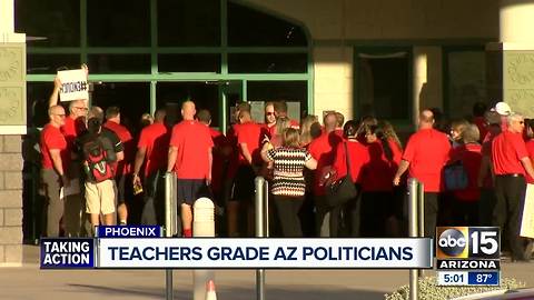 Arizona teachers issue progress reports to state lawmakers