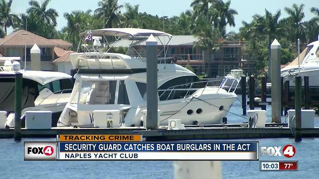 Security guard catches boat burglars in act at Naples Yacht Club