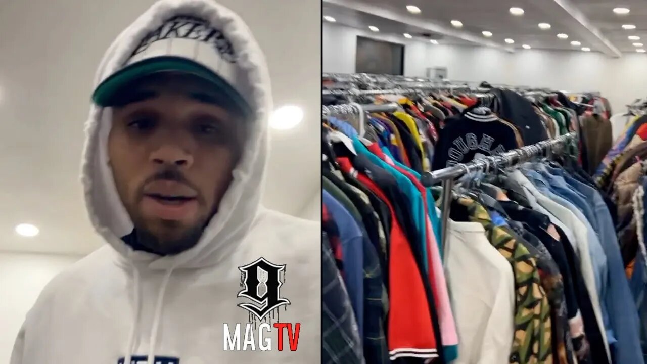 Chris Brown Builds Department Store On His Property To Sell Massive Wardrobe! 🏘