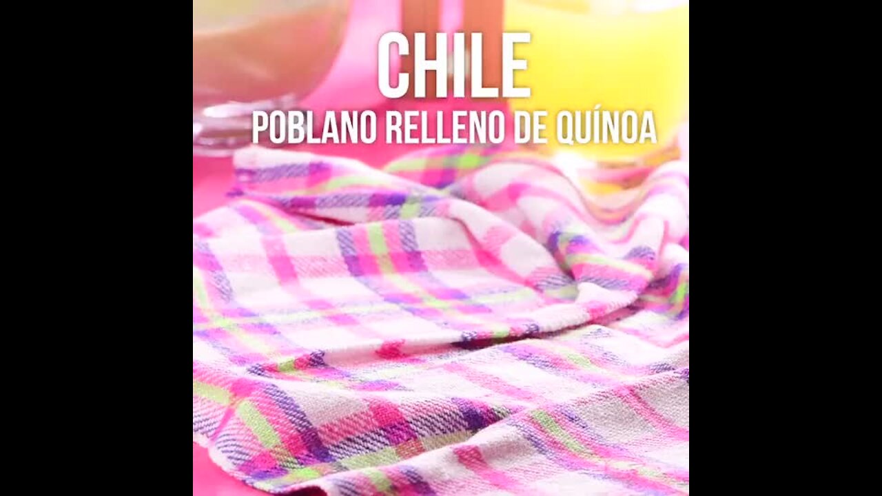 Chile Poblano de relleno de Quinoa