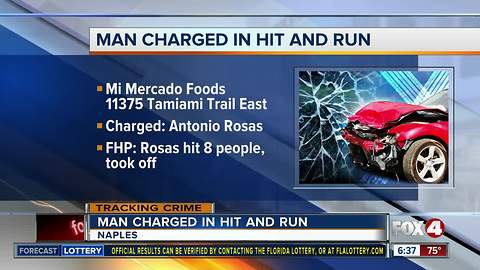 Eight hurt in Naples parking lot crash
