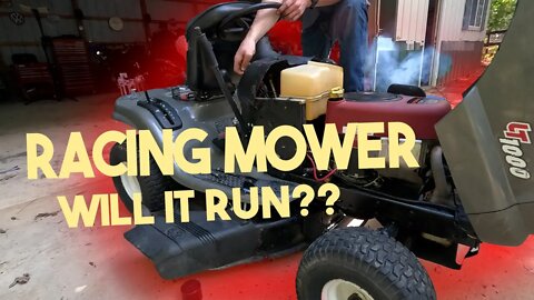 BUILDING A RACING MOWER | Will it run??