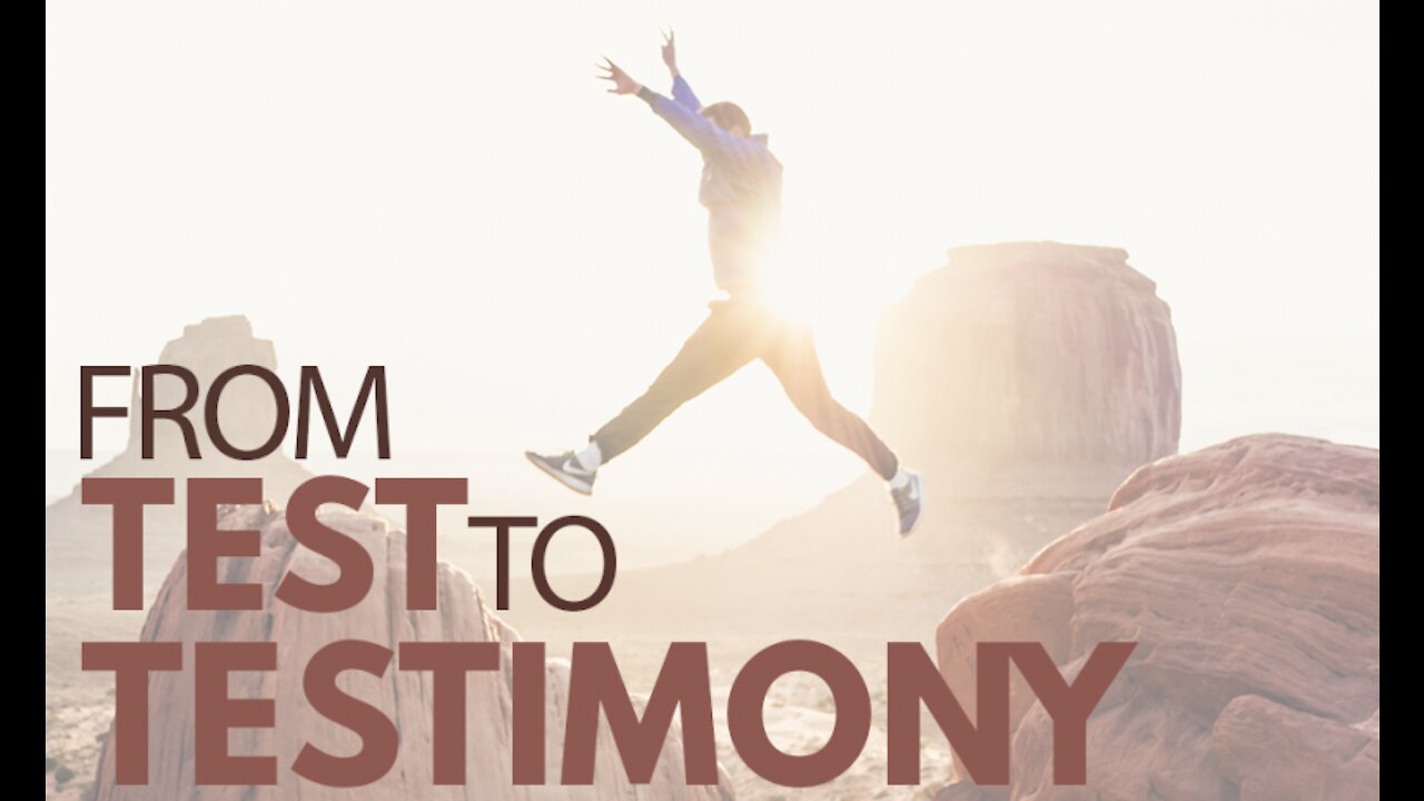 This is a very Special Service from Test to Testimony!